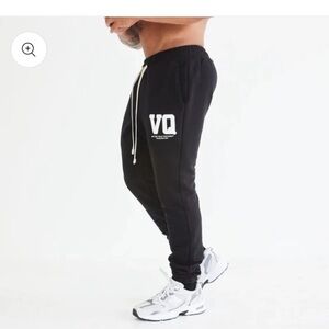 Men’s Vanquish Better Than Yesterday Black Terry Athletic, Streetwear Joggers. L